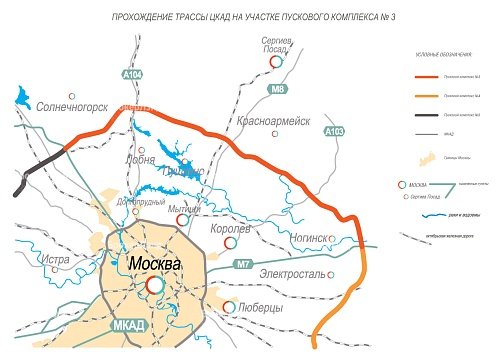 Новый участок ЦКАД введут в эксплуатацию к середине ноября
